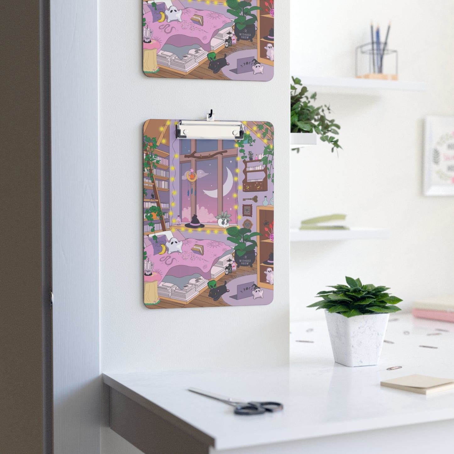 Pastel Witch Spell Room Clipboard
