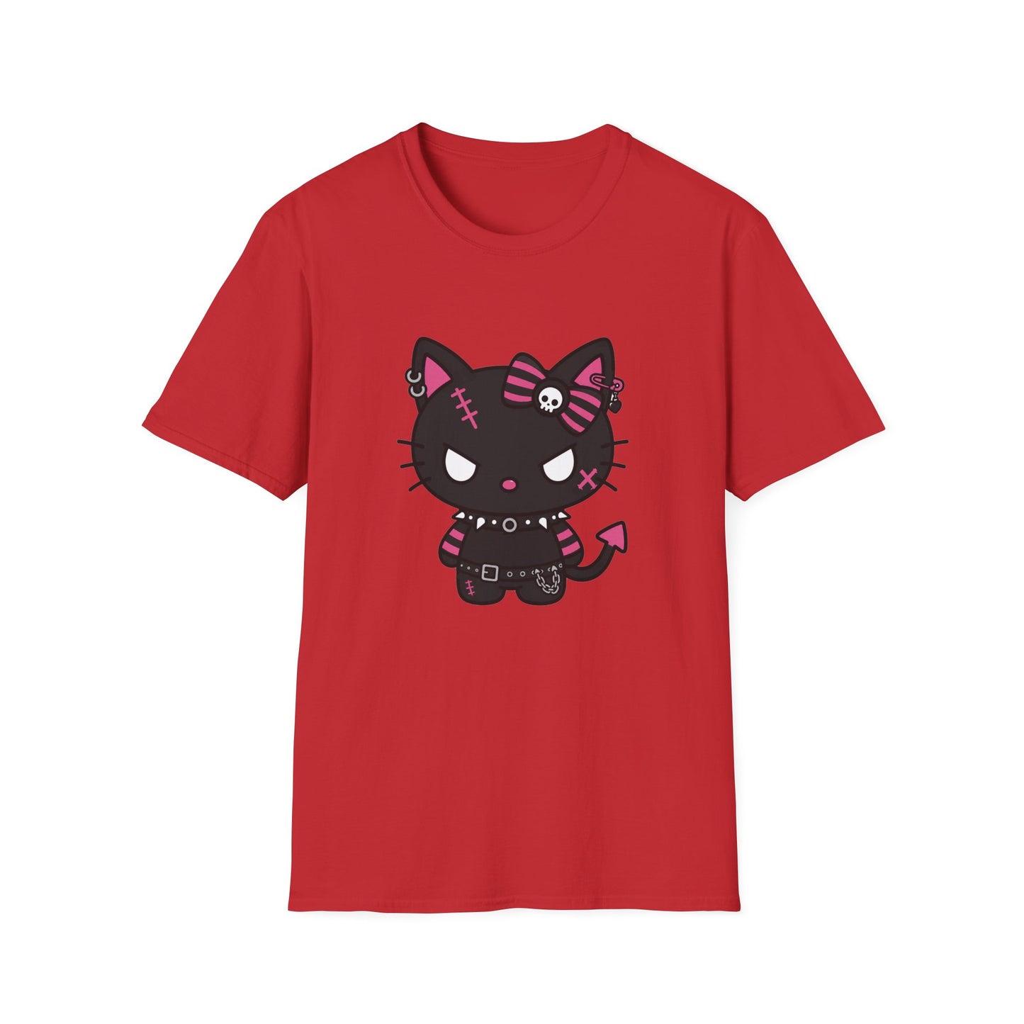 Punk Devil Kitty Cotton Unisex T-Shirt (S to 3XL)