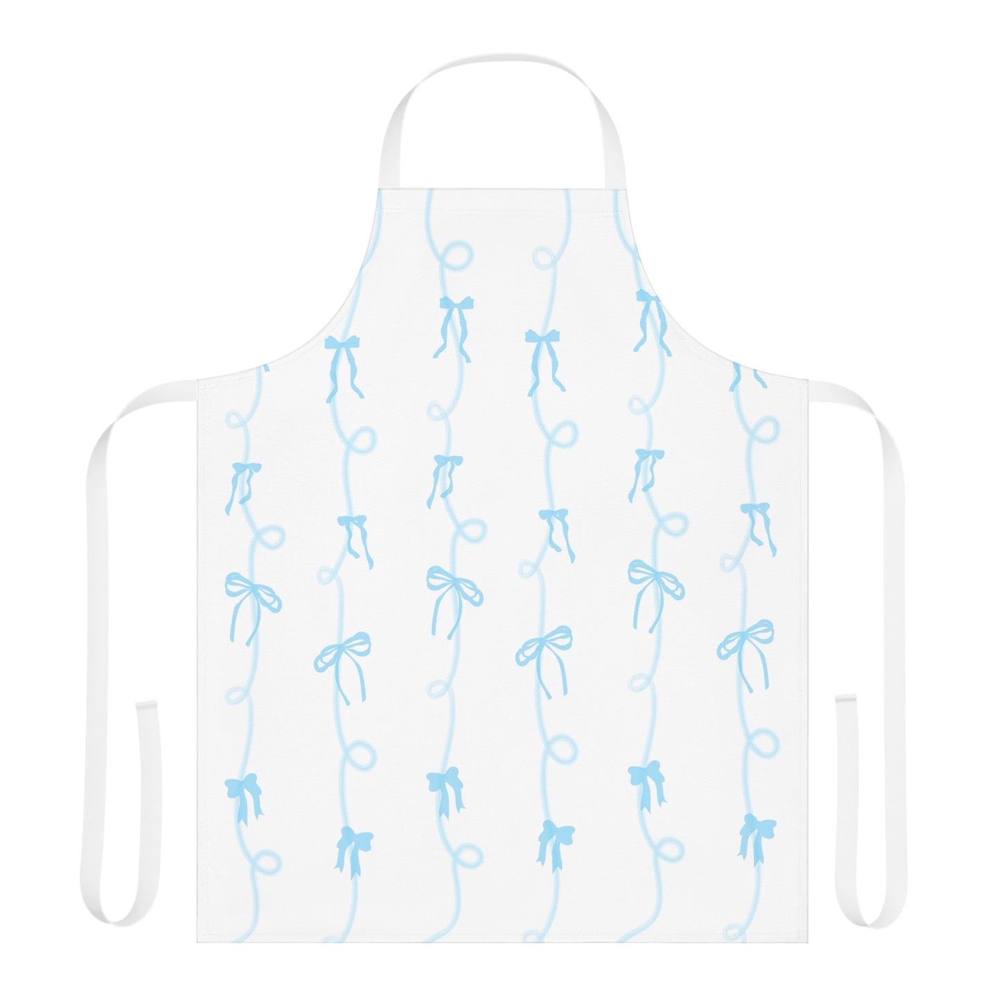 Coquette bow aesthetic Baby Blue Apron