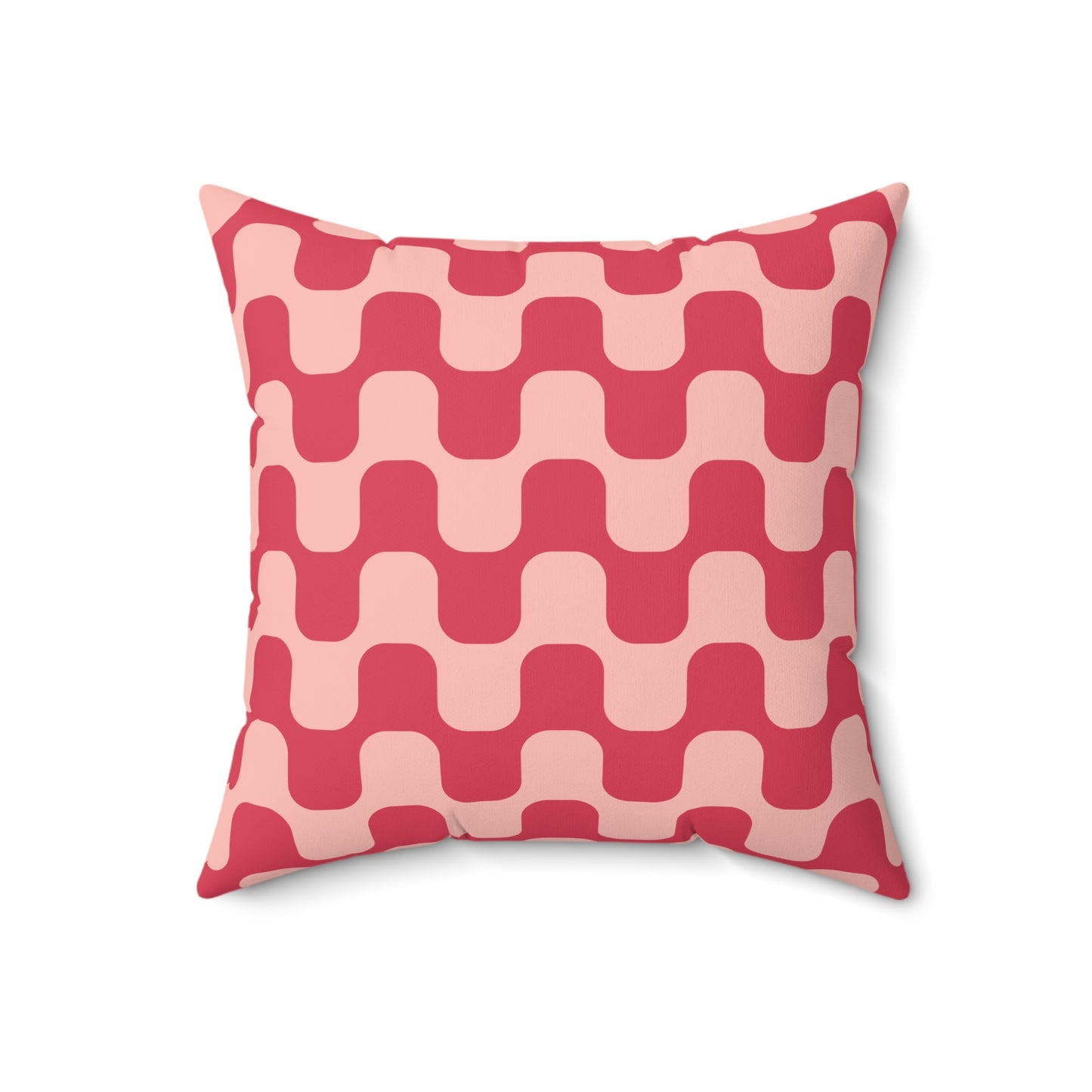 Retro Groovy Aesthetic Square Pillow
