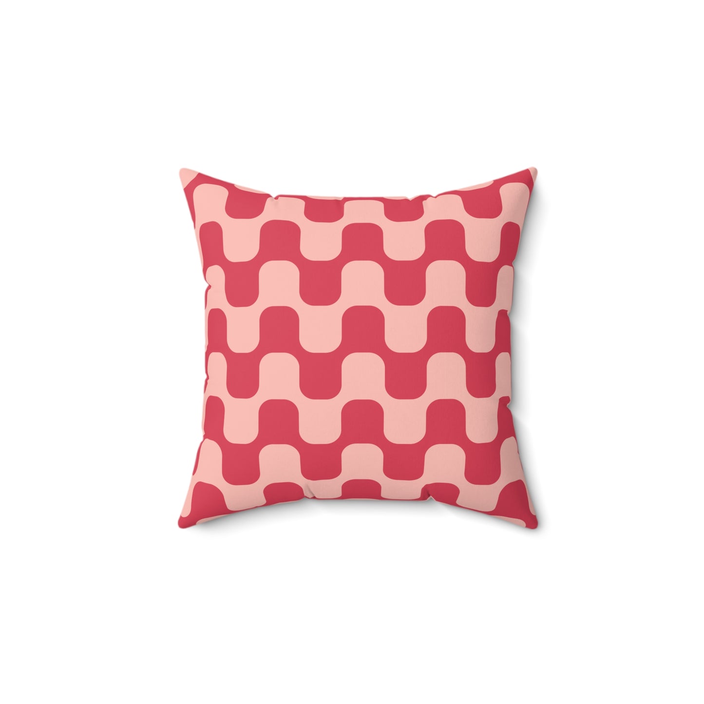 Retro Groovy Aesthetic Square Pillow