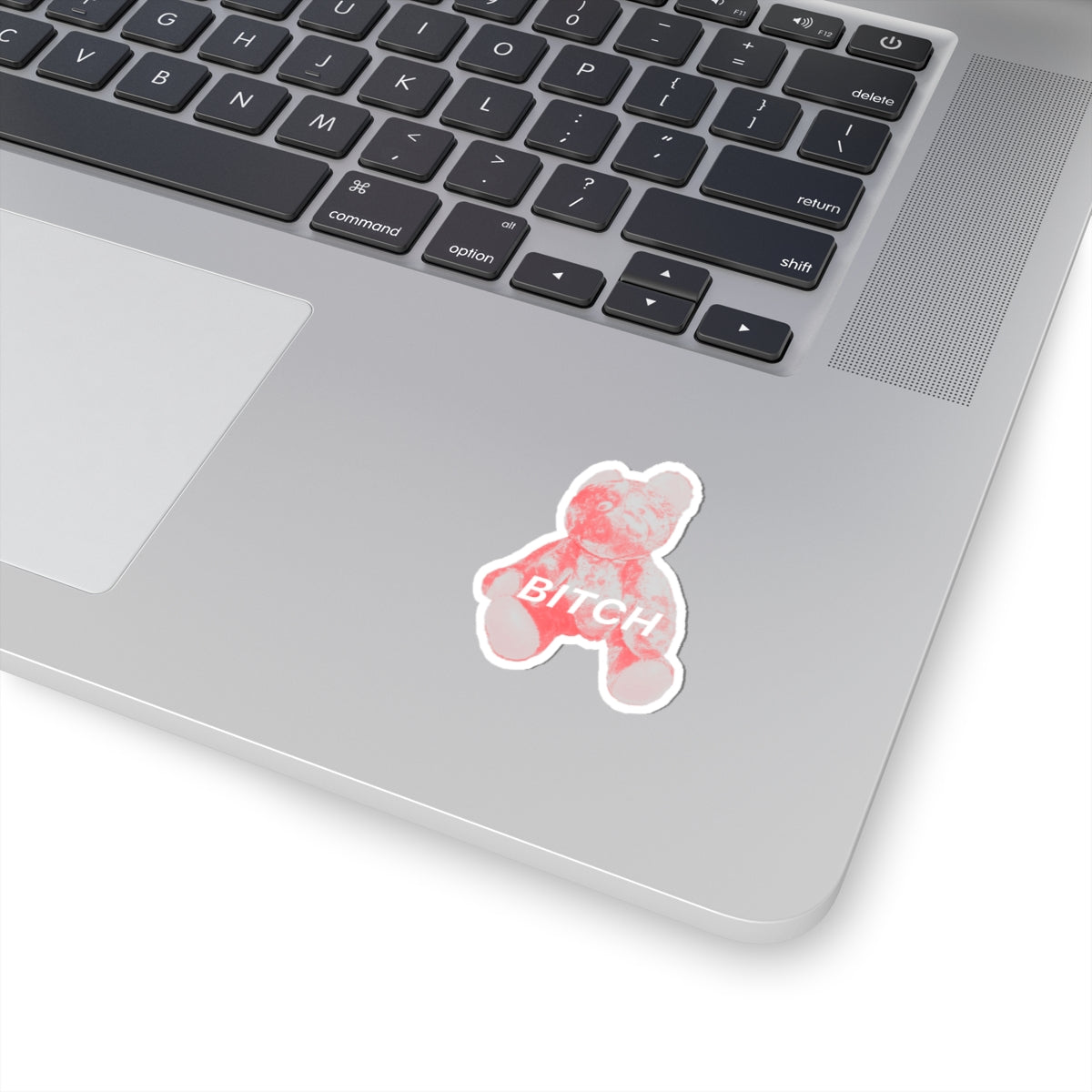 BITCH Pink Bear Sticker
