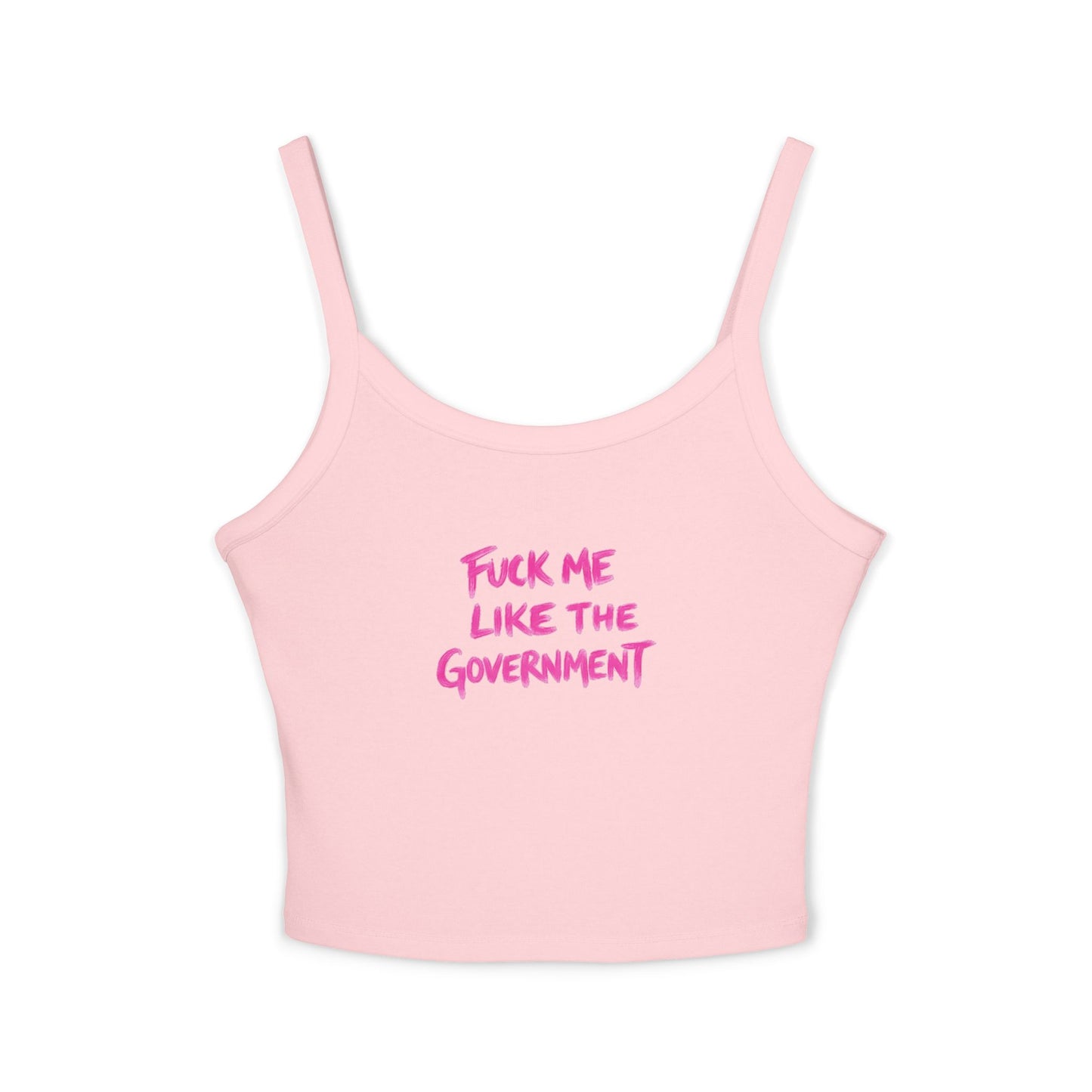 Fuck Me Like Government Baby Tank – Y2K Graphic Crop Top