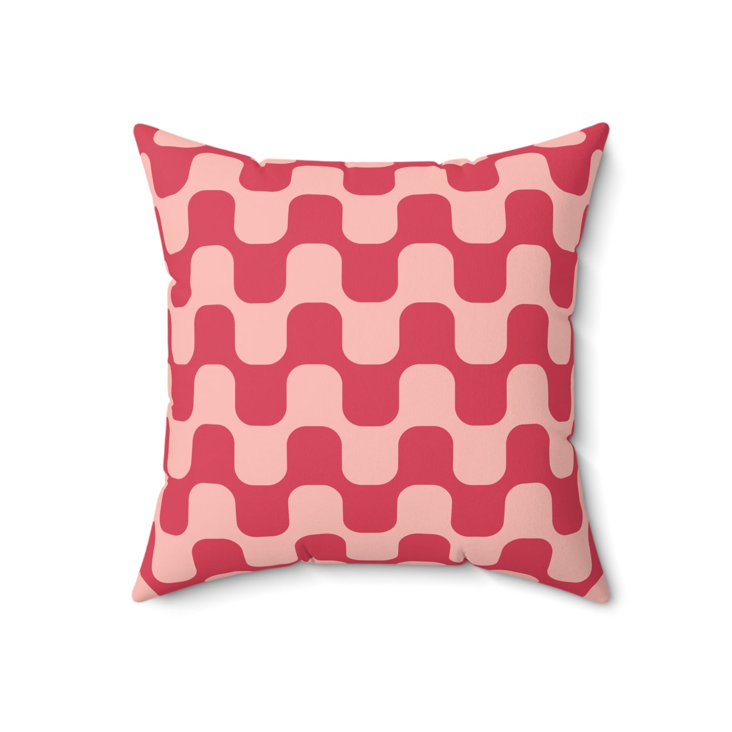 Retro Groovy Aesthetic Square Pillow