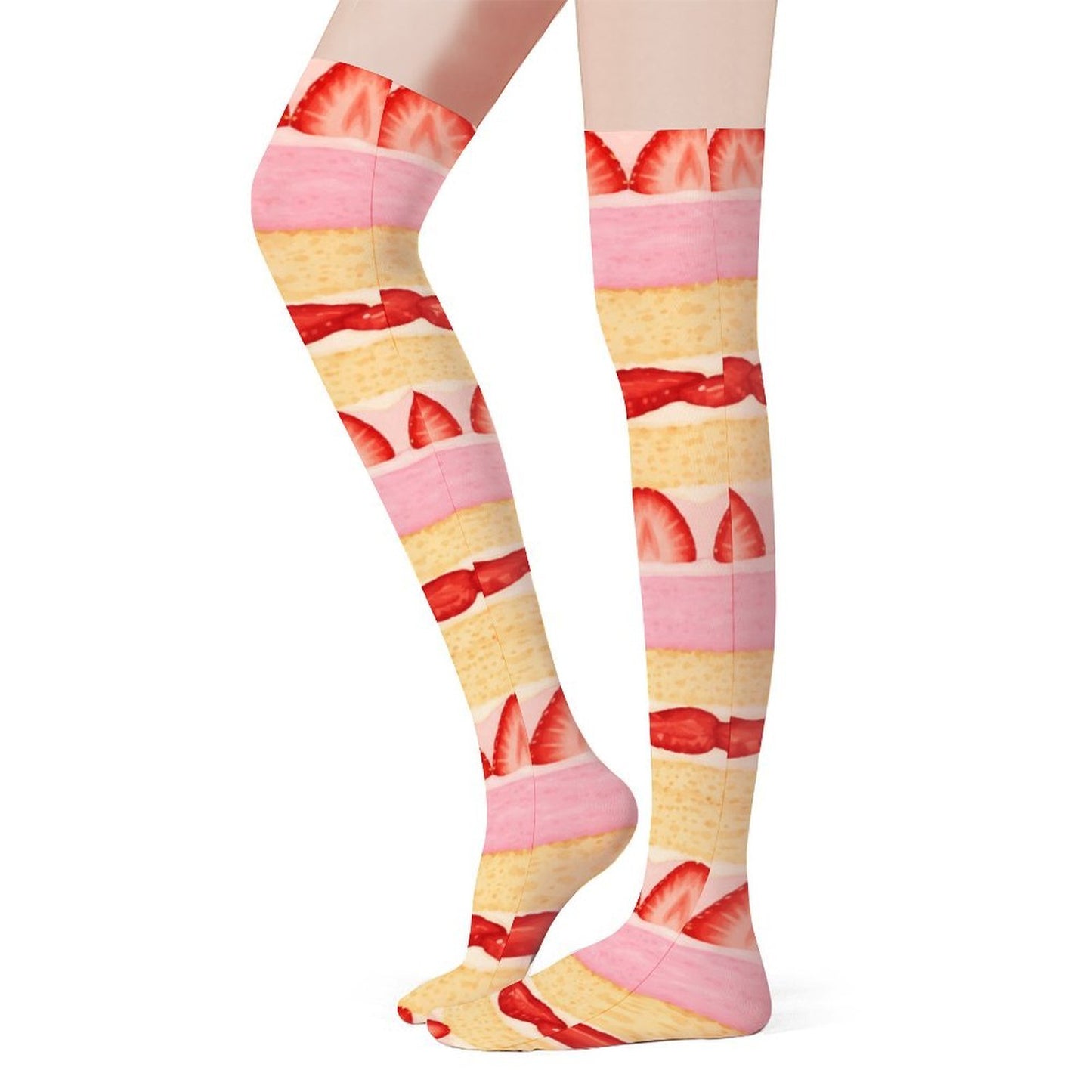 Strawberry Cake Kawaii Long Stockings