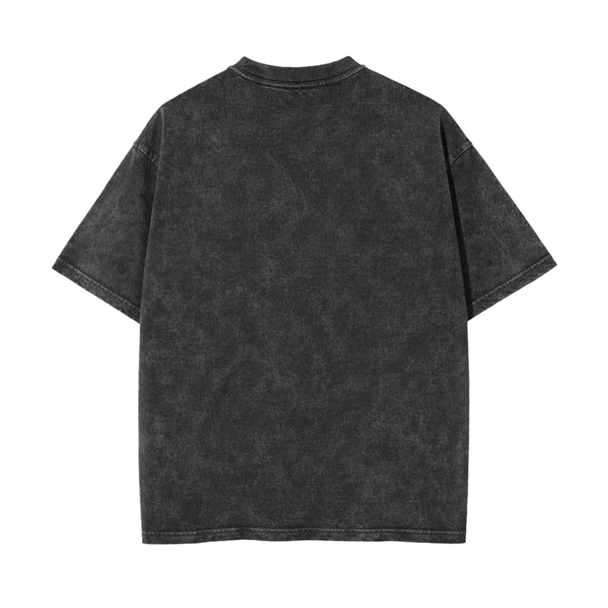 Unisex Heavyweight Washed T-shirt Printed in USA|250GSM Cotton DTG Double-sided