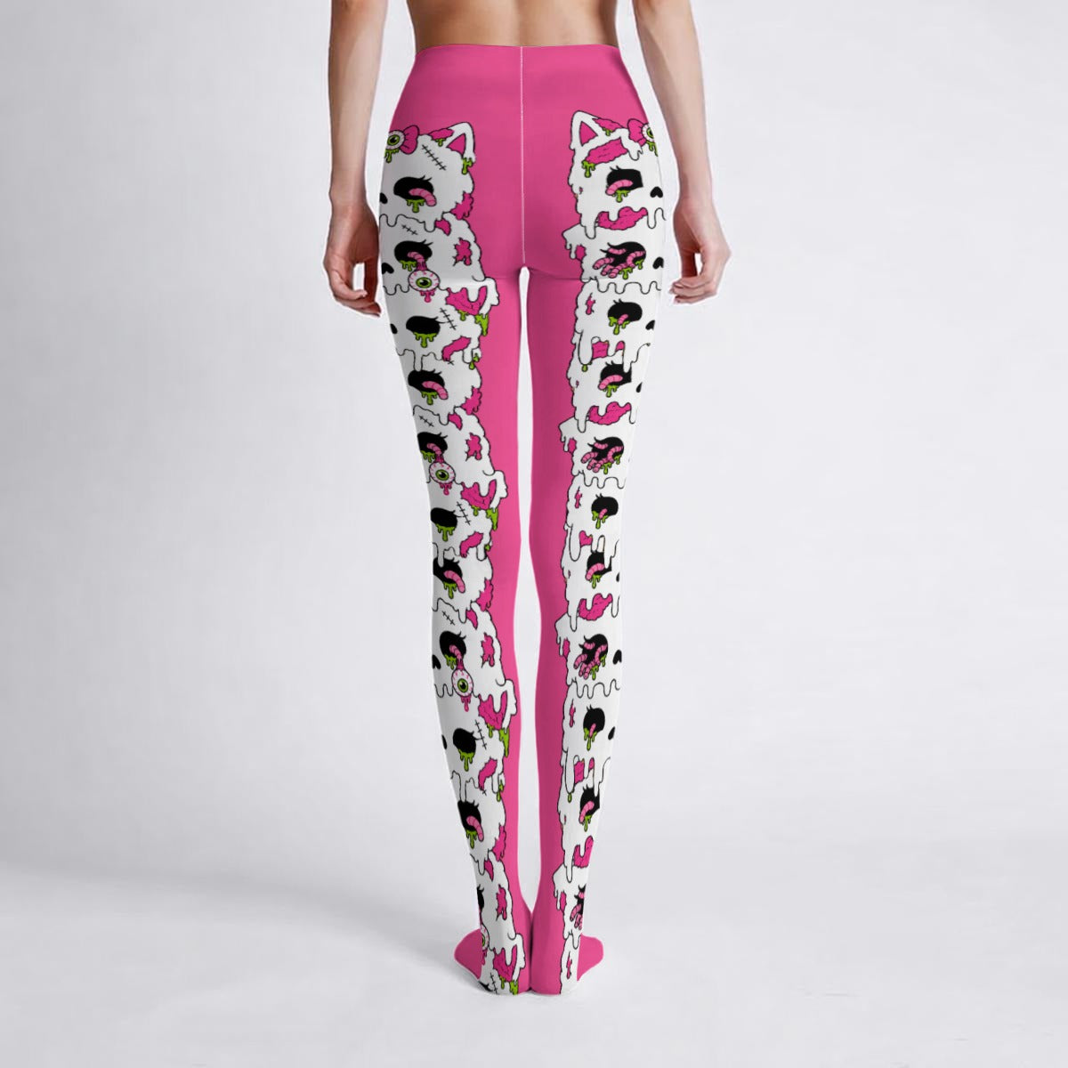 Zombie Kitty Melt Women's High-Stretch Tights