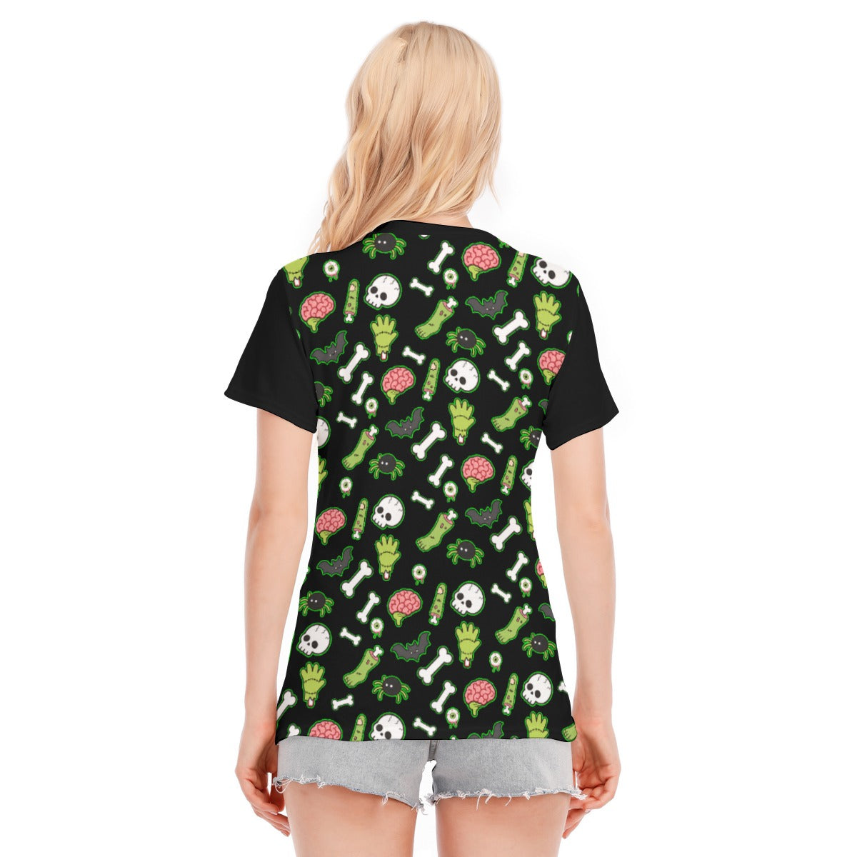 Zombie Graveyard Women's Cotton T-Shirt (S to 9XL)