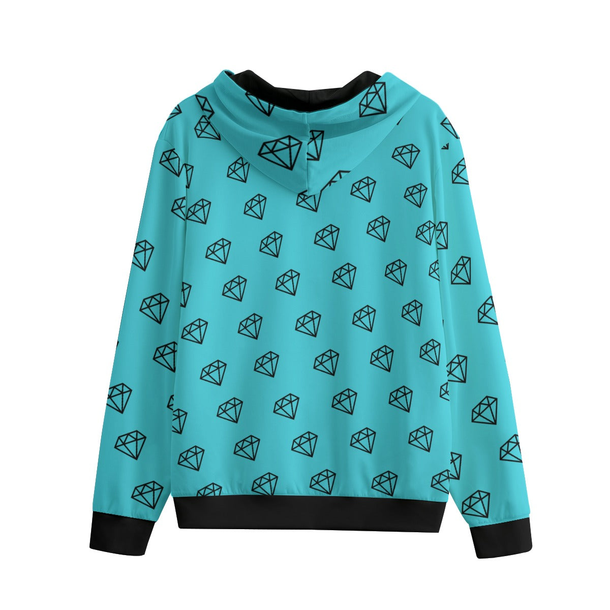 Scene Kid Diamond Zip-Up Hoodie (Unisex)