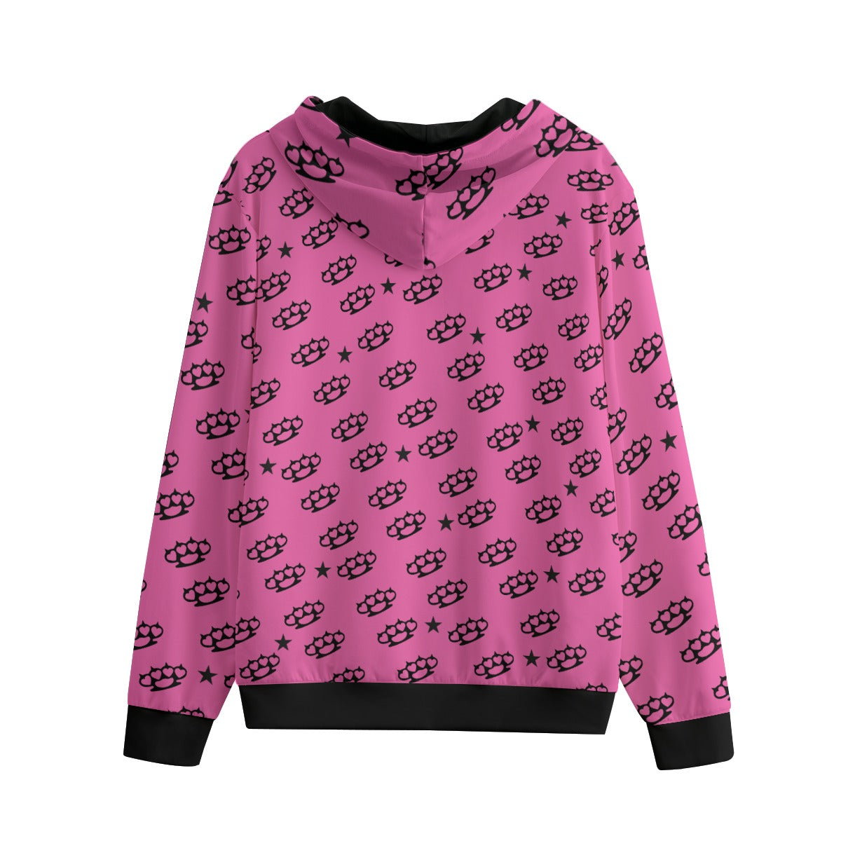 Scene Kid Brass Knuckle Zip-Up Hoodie (Unisex)