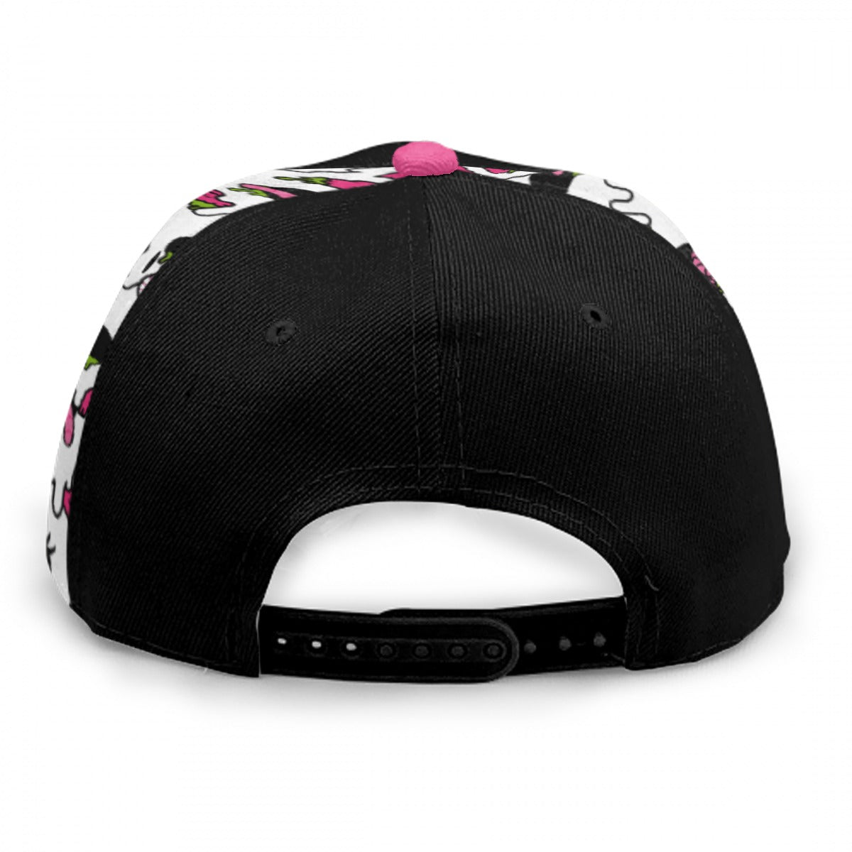 Zombie Kitty Cupcake Blackout Unisex Flat Brim Snapback Cap