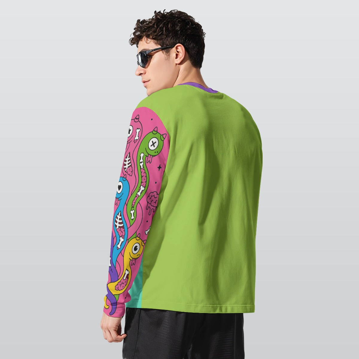 All-Over Print Long Sleeve T-Shirt | 190GSM Cotton