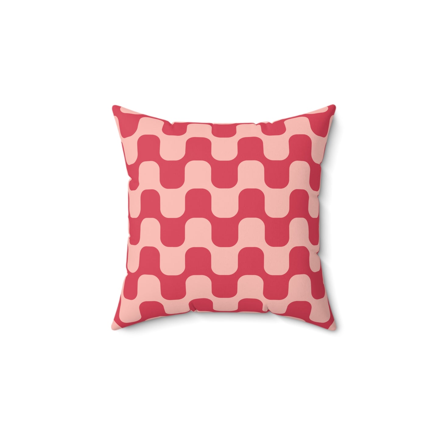 Retro Groovy Aesthetic Square Pillow