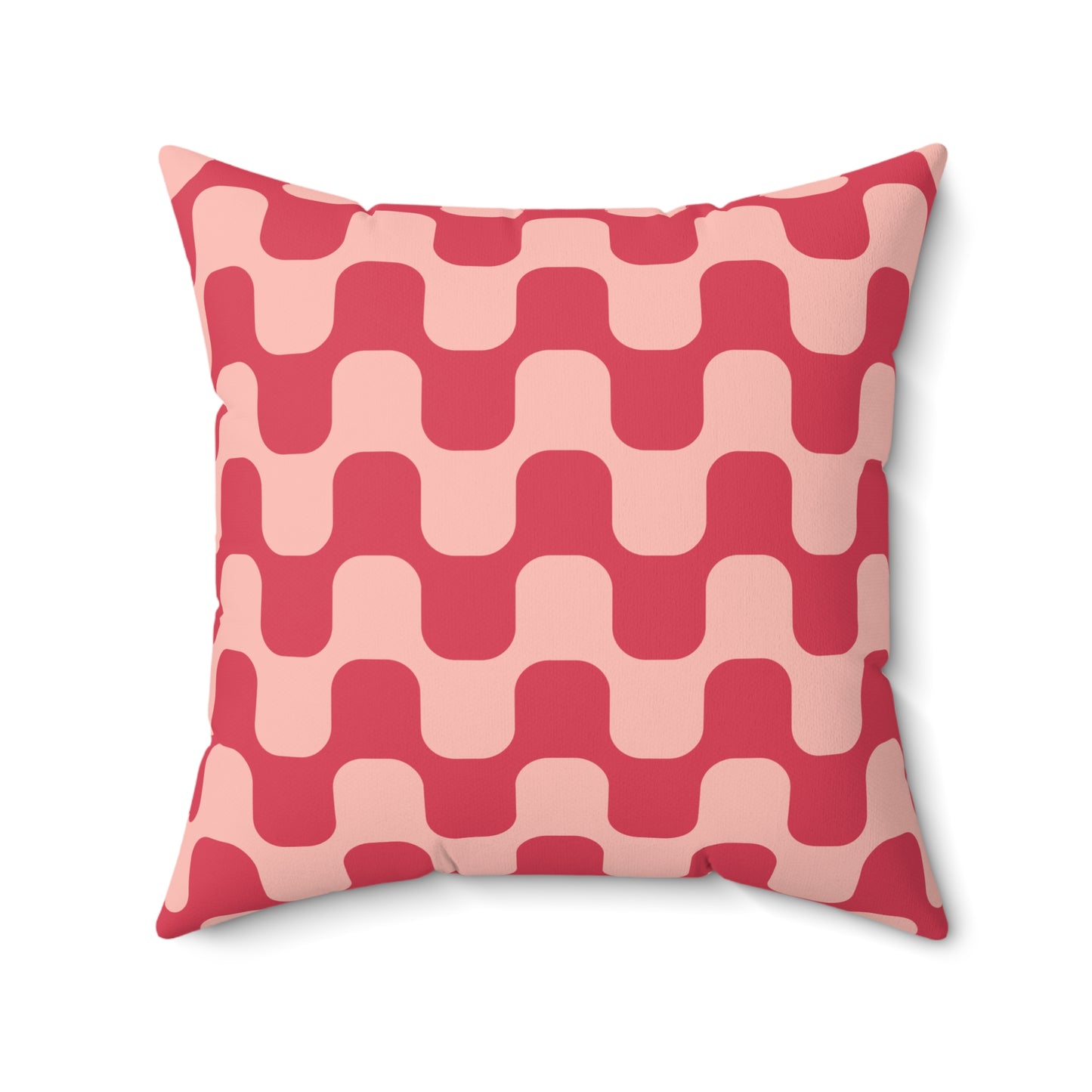 Retro Groovy Aesthetic Square Pillow