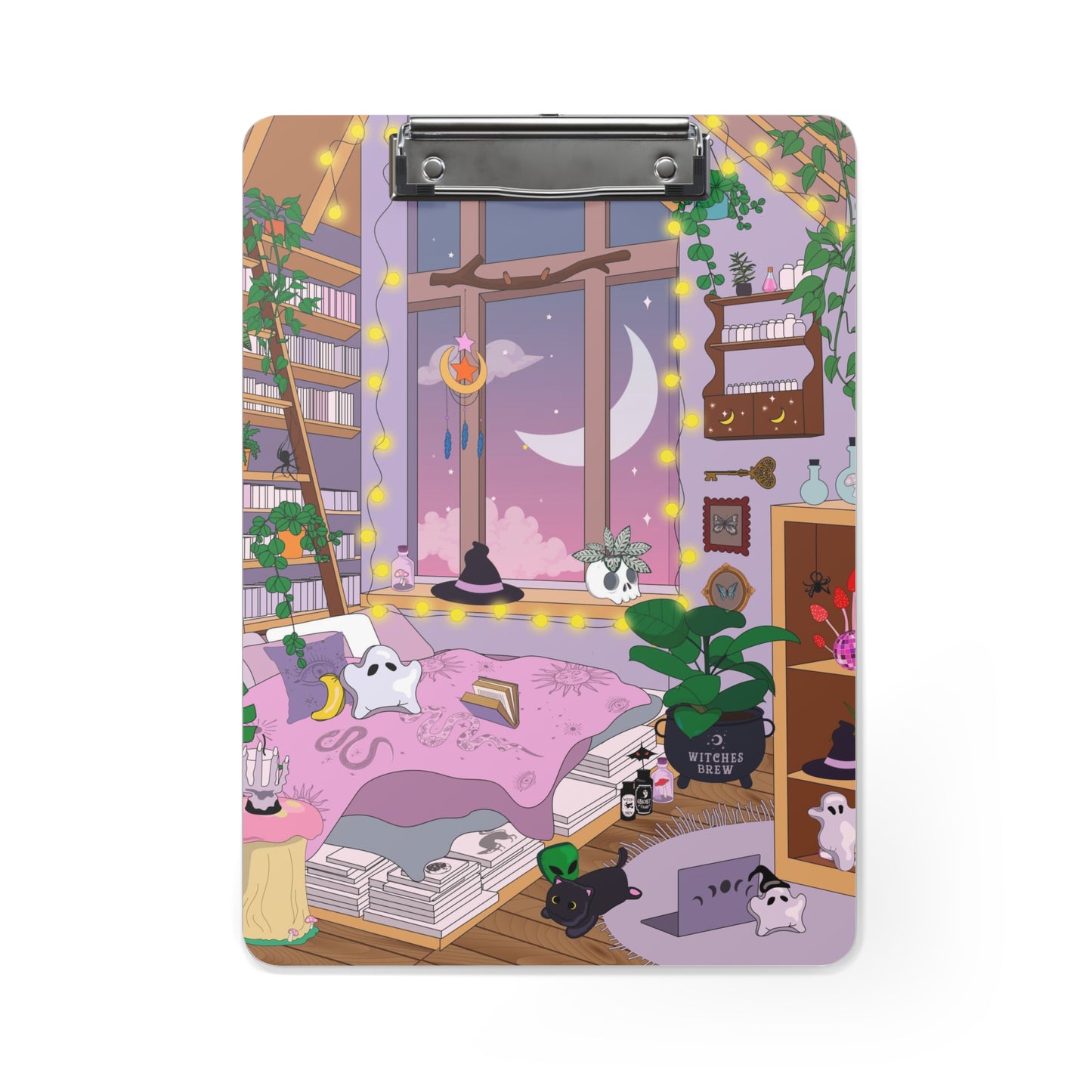 Pastel Witch Spell Room Clipboard