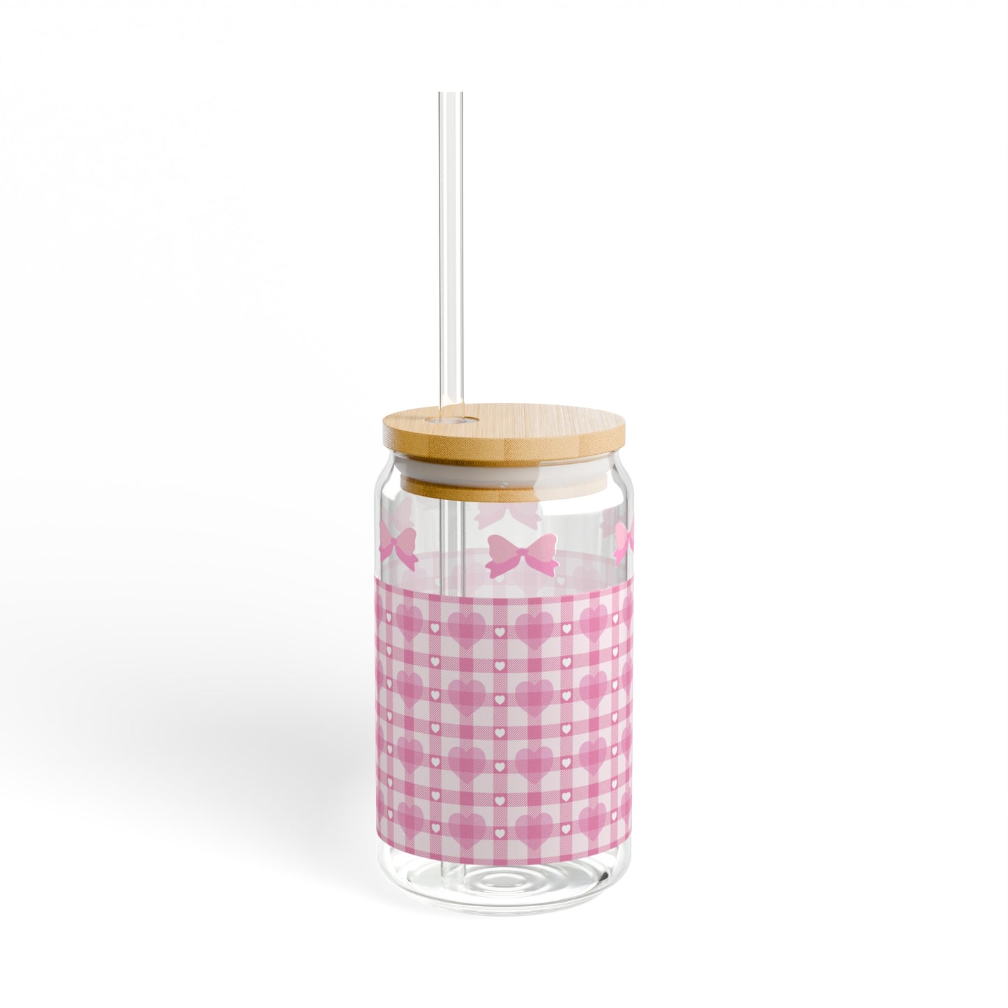 Coquette bow aesthetic Sipper Glass