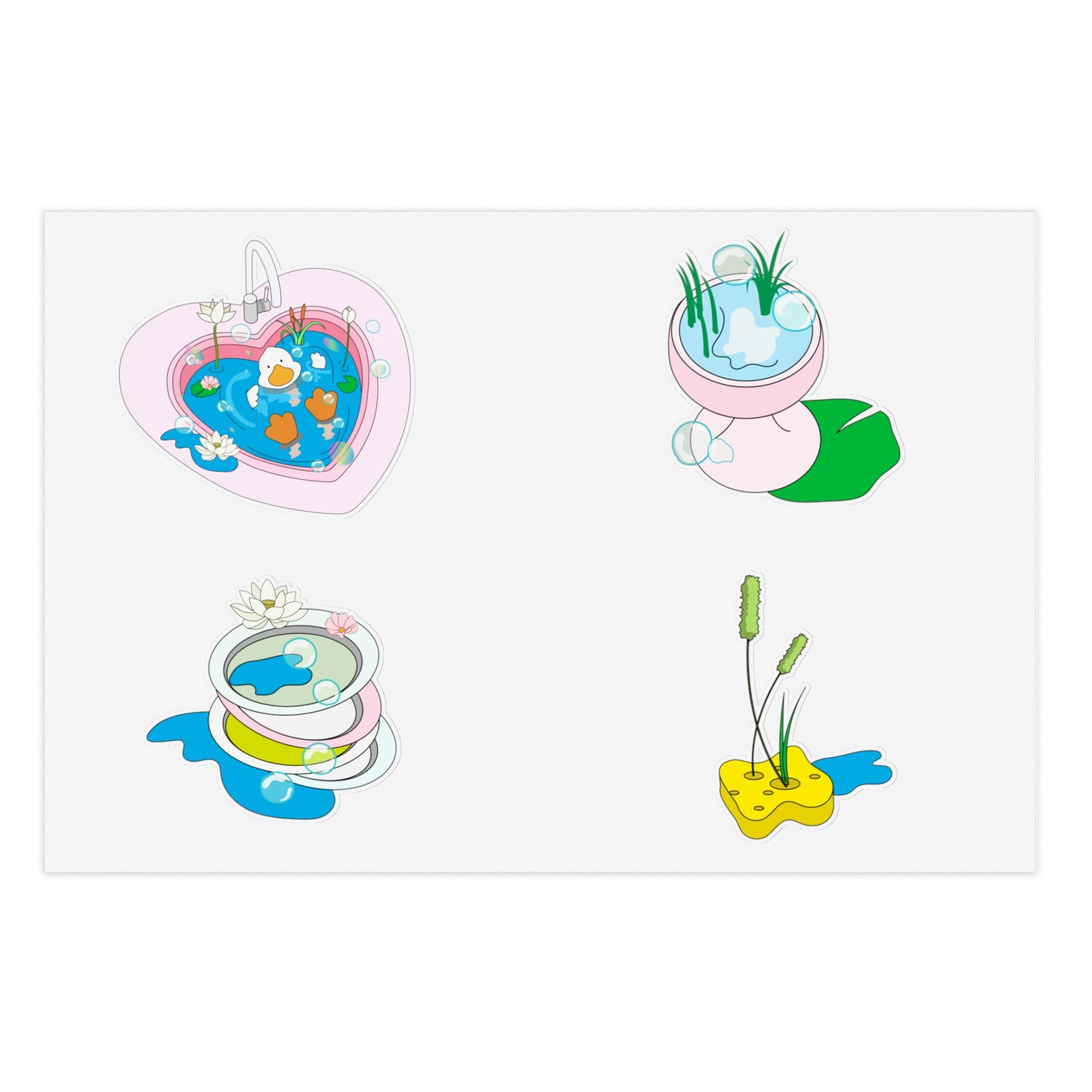 duck daydream Sticker Sheets