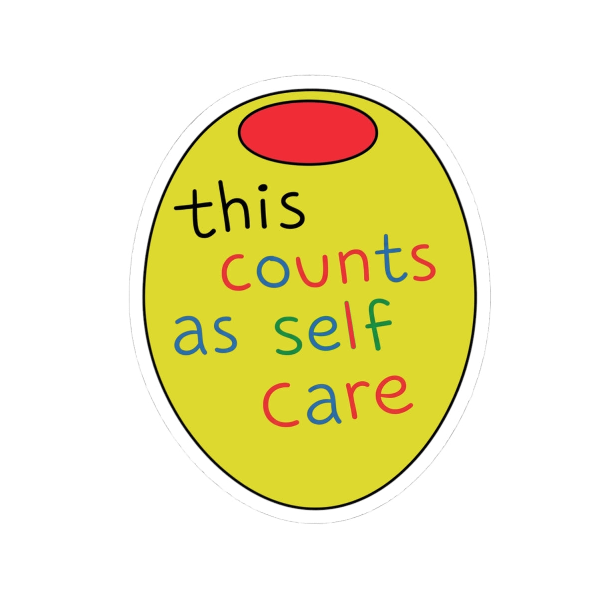 This Counts as Self Care Sticker