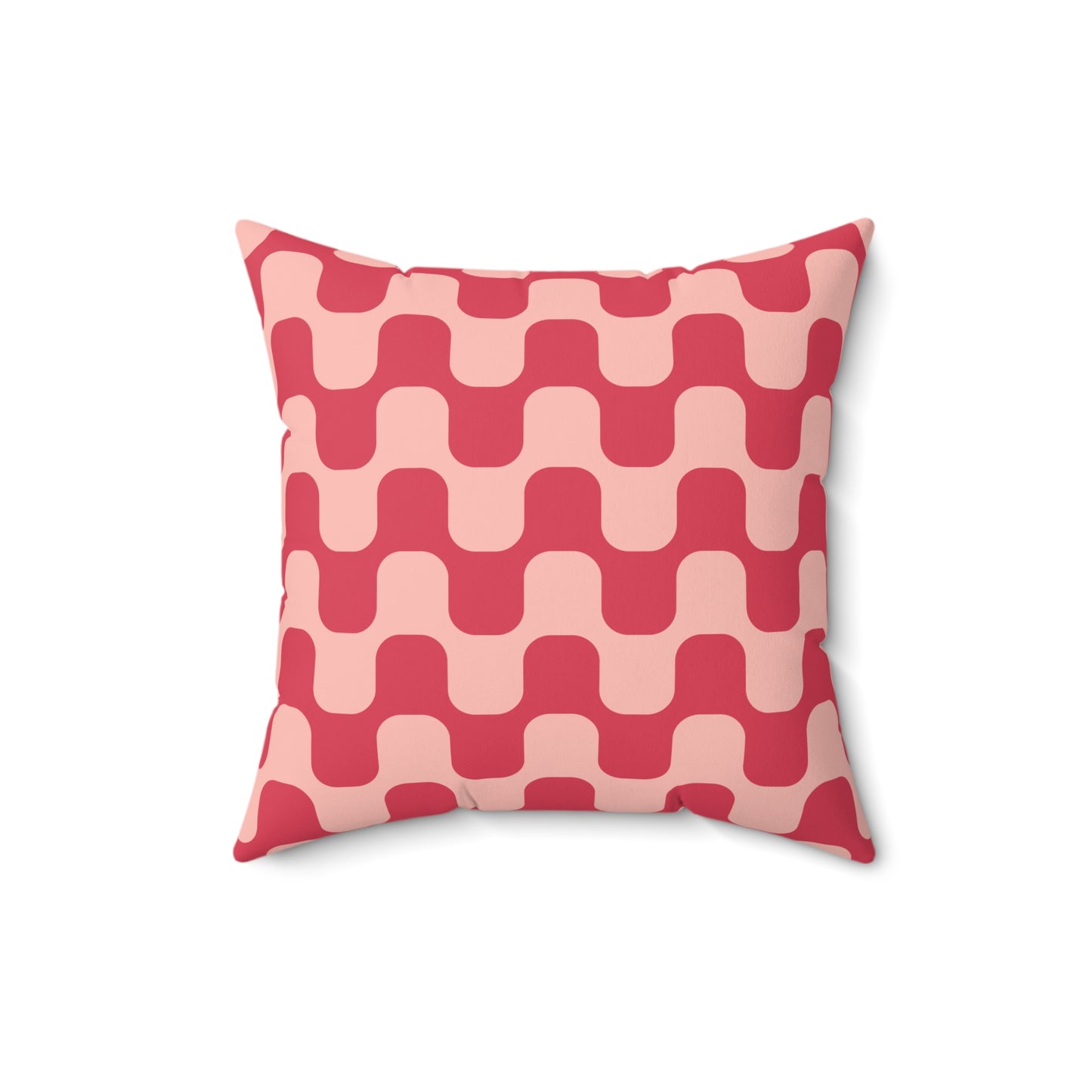 Retro Groovy Aesthetic Square Pillow