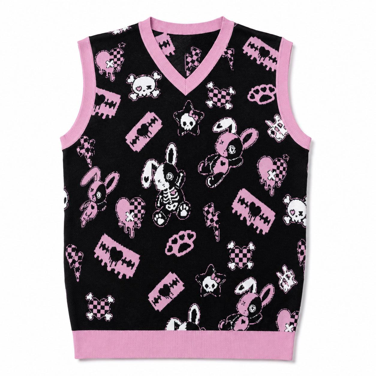 Zombie Skeleton Bunny Unisex Vest (2XS–3XL)