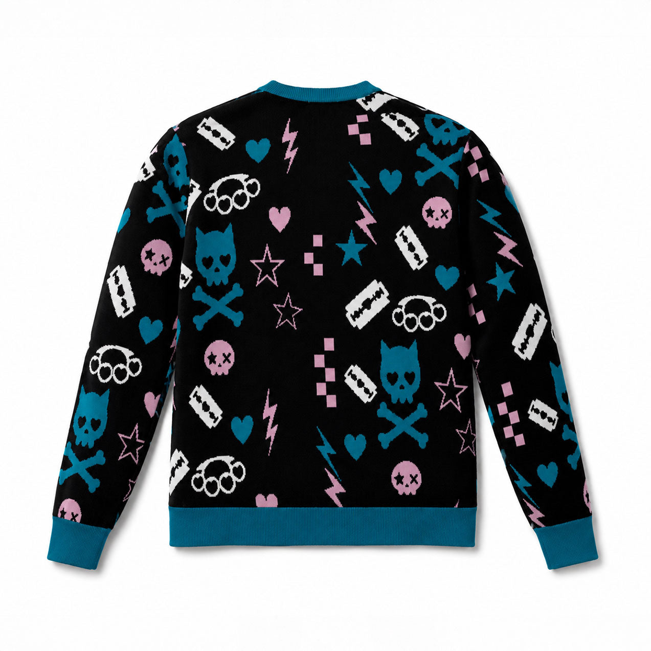 Electric Cat Scene Queen Unisex Crewneck Sweater (2XS - 3XL)
