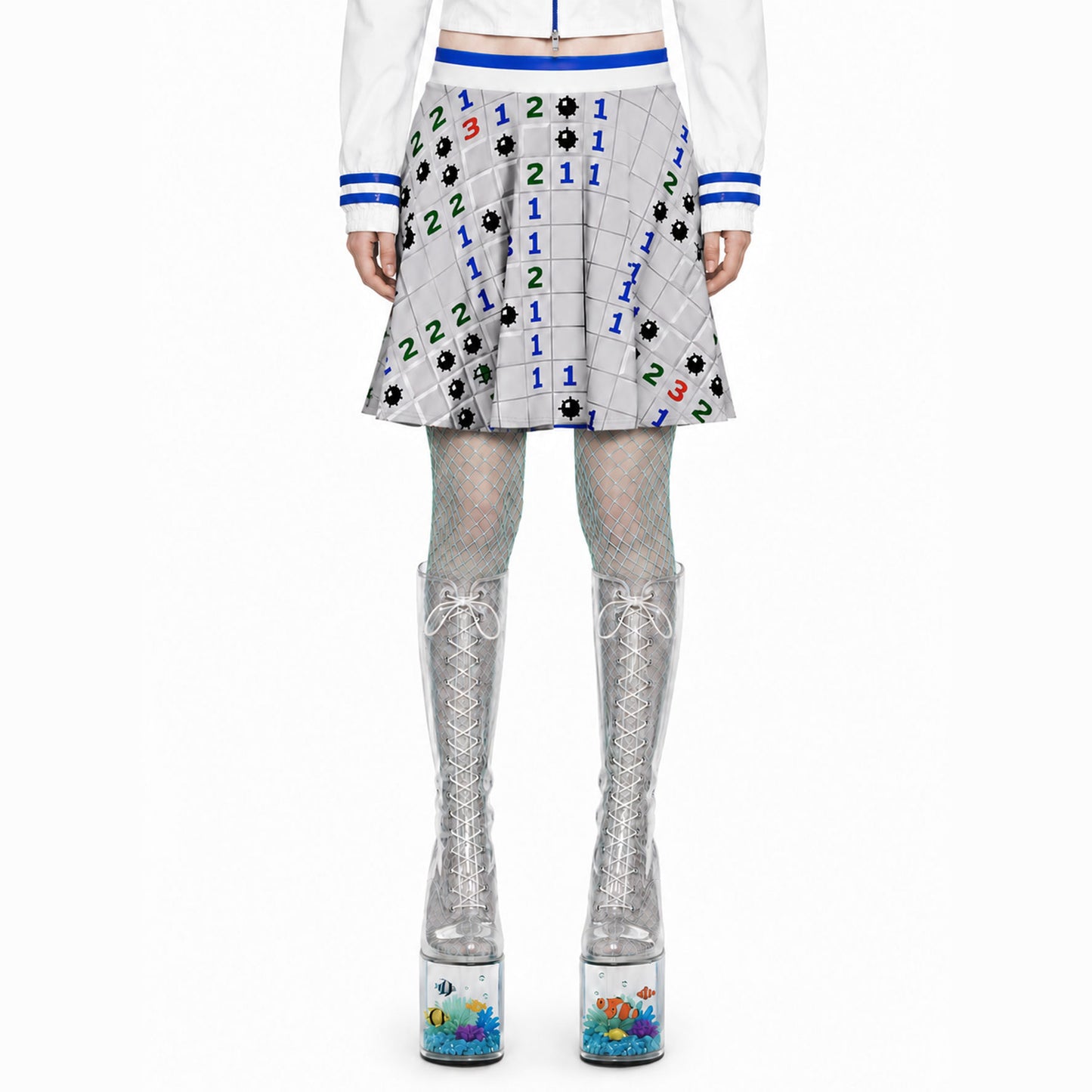 Frutiger Aero Minesweeper Skirt