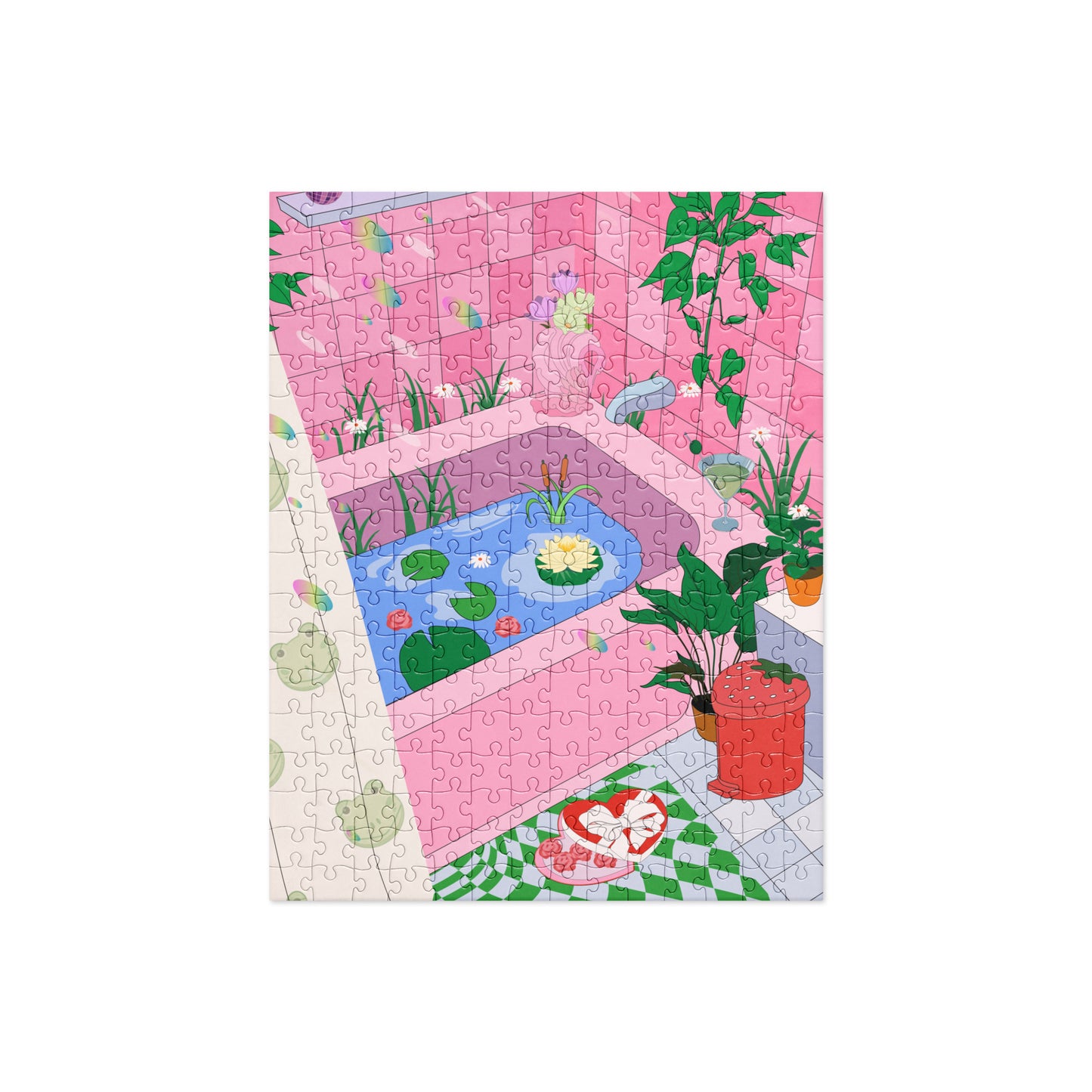 Froggy Disco Bathroom Jigsaw puzzle