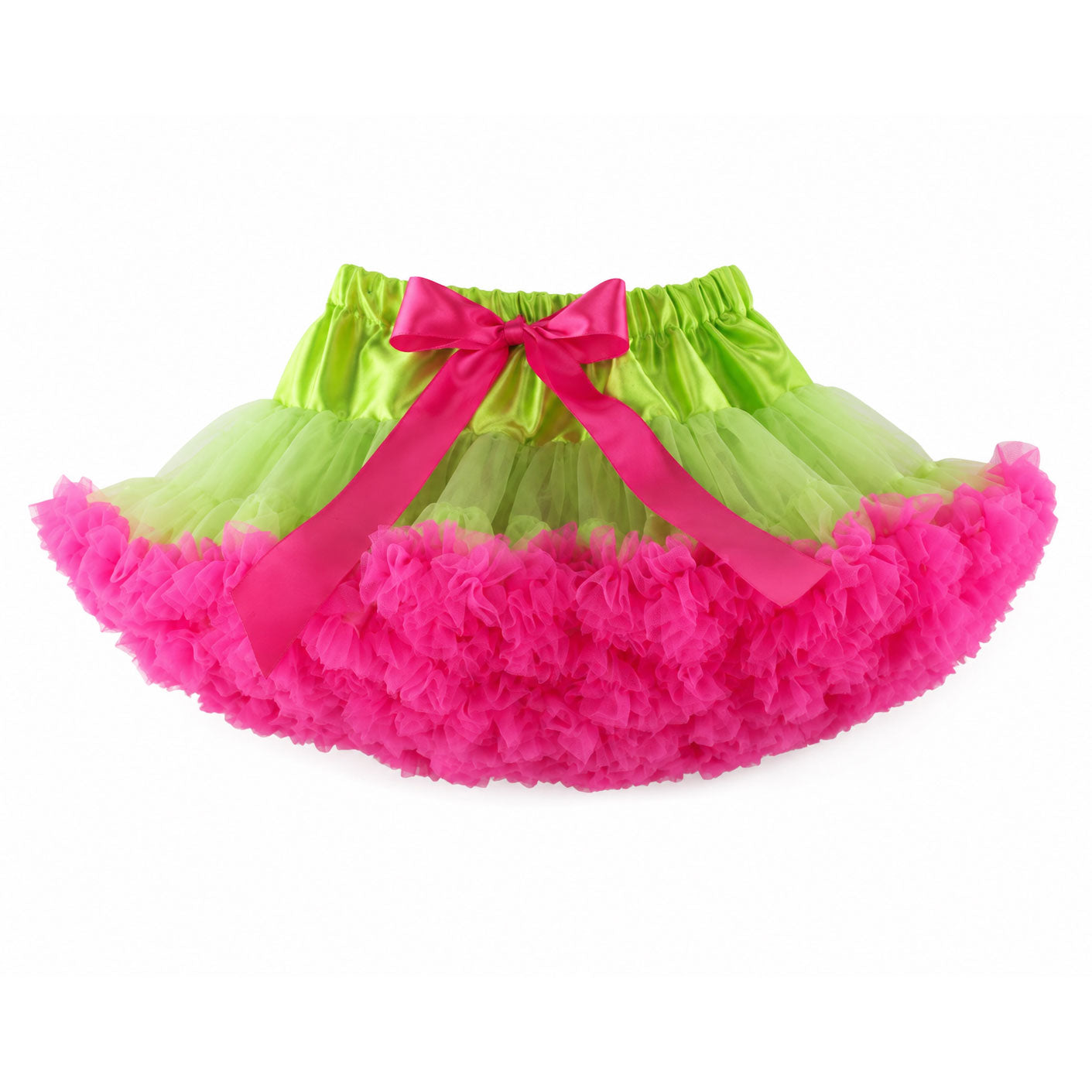 Electric Lime & Hot Pink Ruffle Pettiskirt | Scene Tutu Mini Skirt