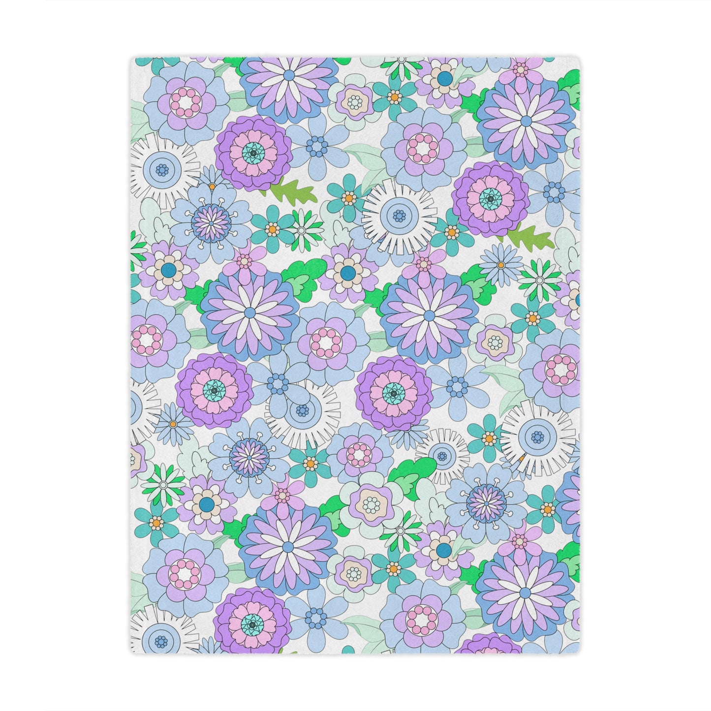 Retro Flower Child Blanket