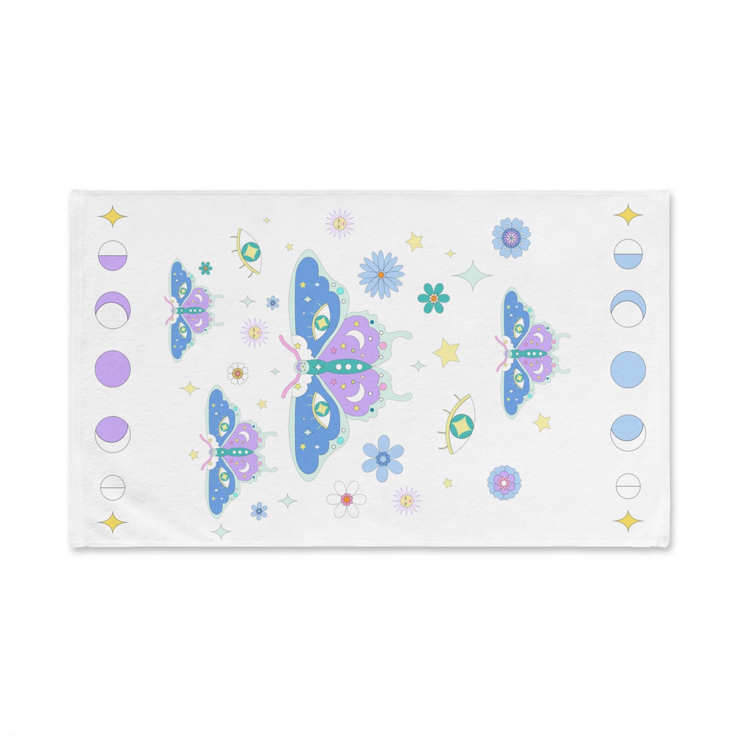 Pastel Grunge Boho Magical Butterfly Hand Towel