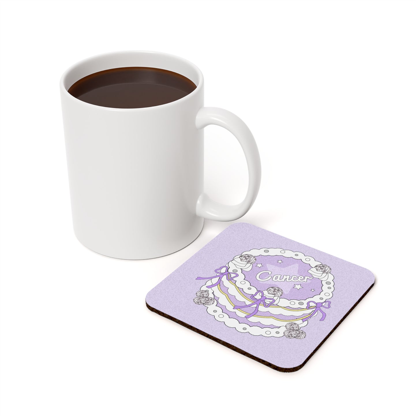 Zodiac Cake Series Coaster Cancer