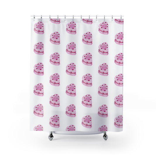 Love Yourself Cake Shower Curtains