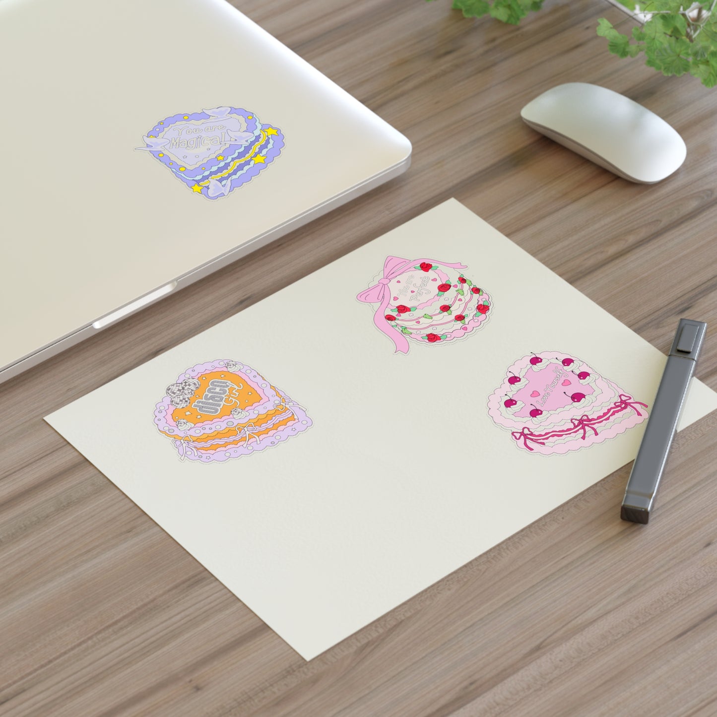 Aesthetic Vintage Cake Sticker Sheets