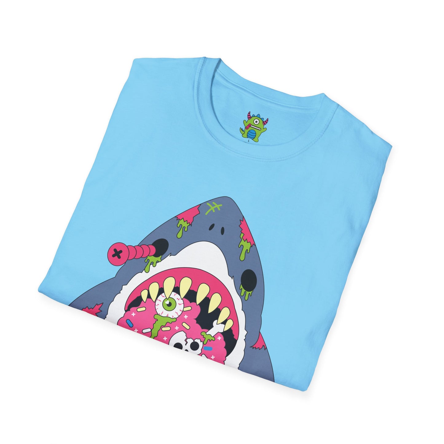 Zombie Shark Graphic Tee — Creepy Cute Monster Shark T‑Shirt