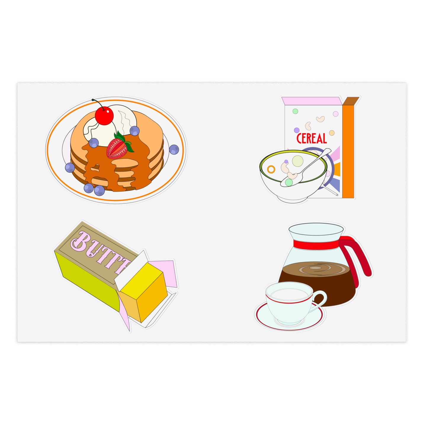 Breakfast Time Sticker Sheets