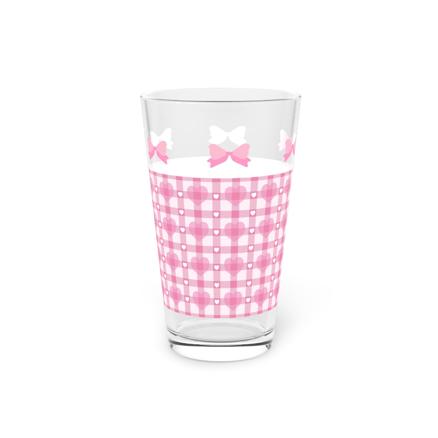 Coquette bow aesthetic Pint Glass