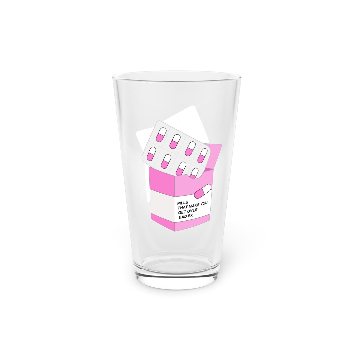 BAD EX Pill Pint Glass