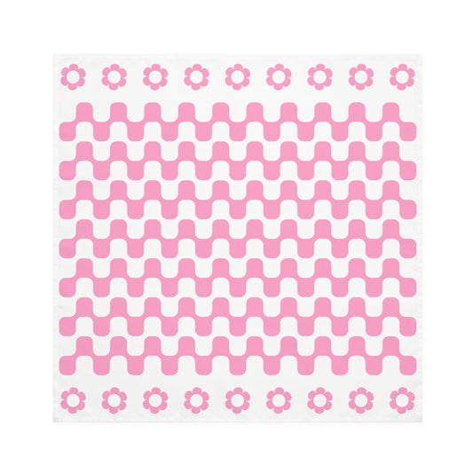 Retro Flower Child Squiggly Napkins