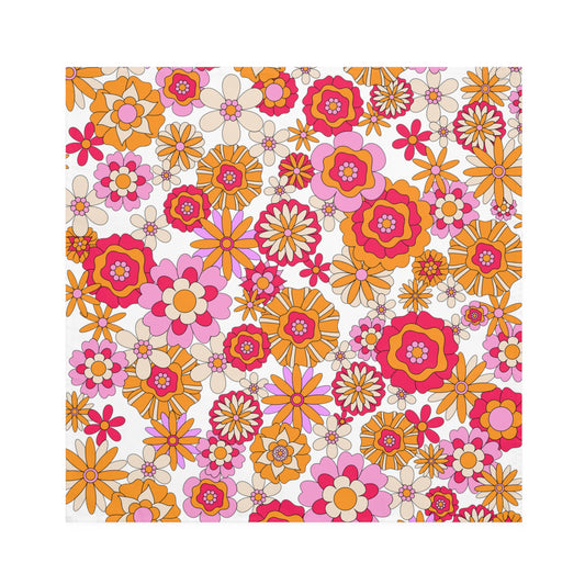 Retro Flower Child Pink Napkins