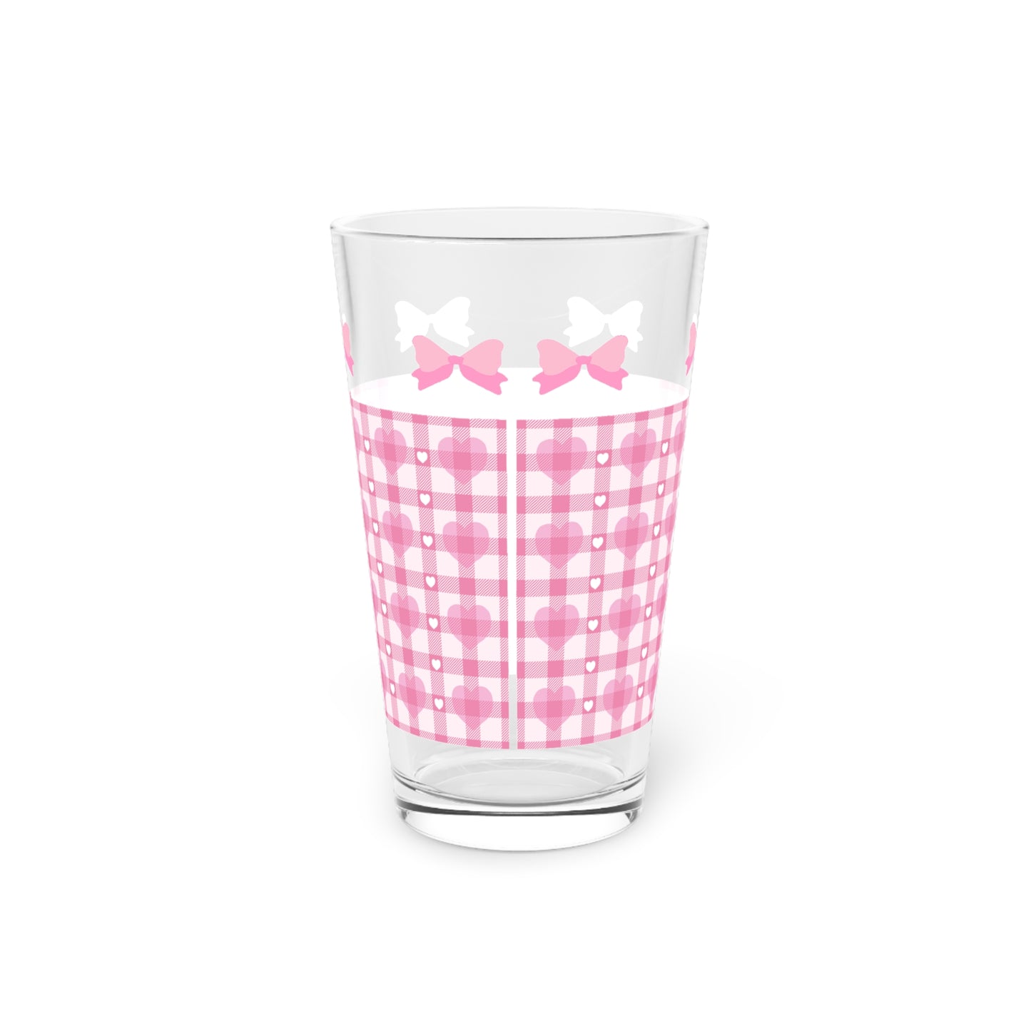 Coquette bow aesthetic Pint Glass