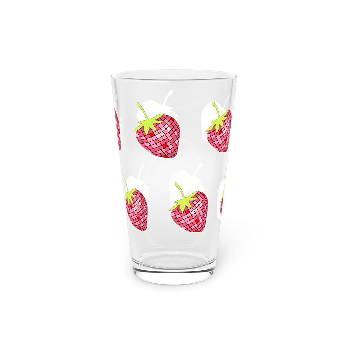 DISCO Strawberry Pint Glass, 16oz