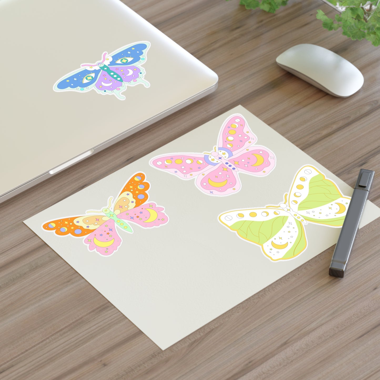 Pastel Kawaii Grunge Butterfly Sticker Sheets