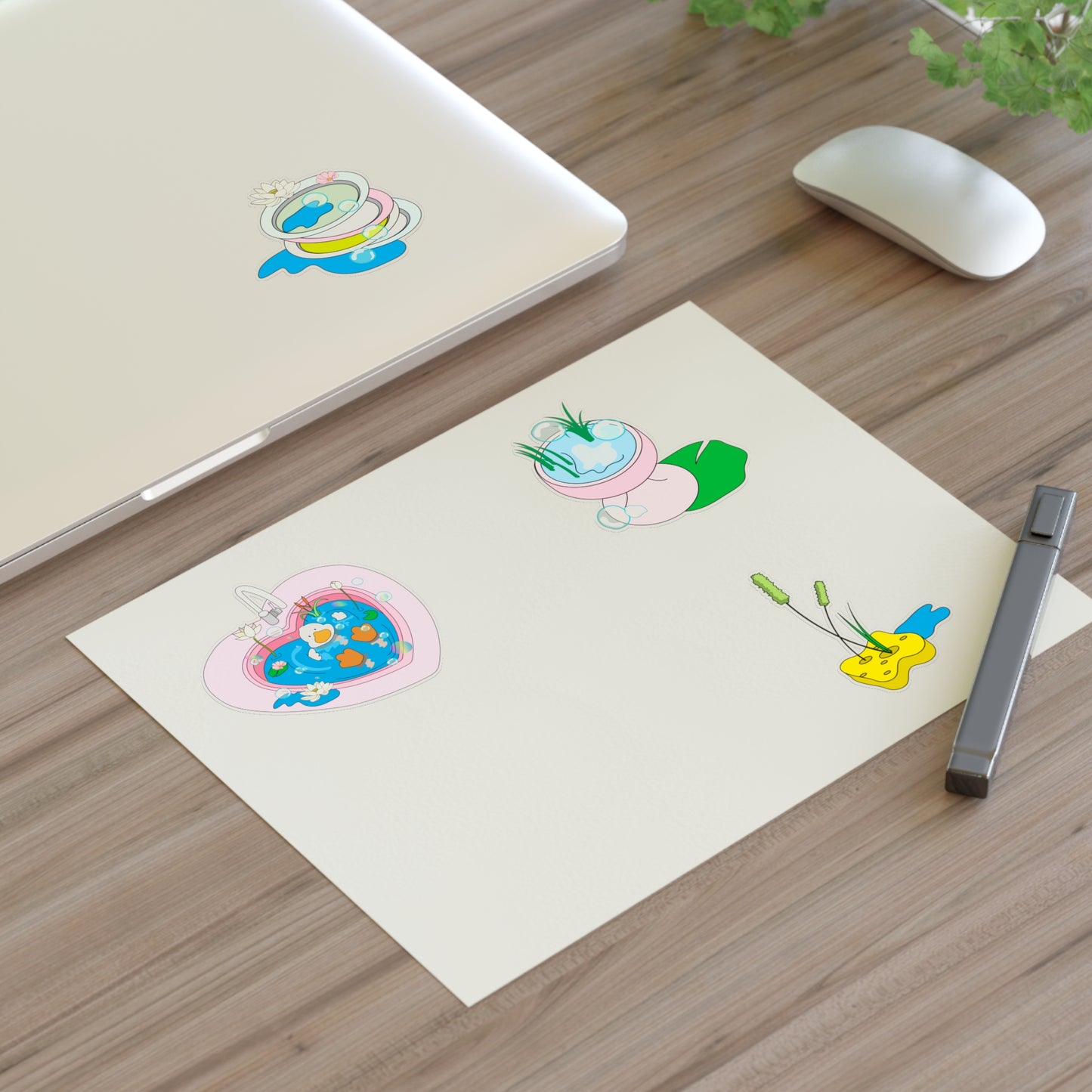 duck daydream Sticker Sheets