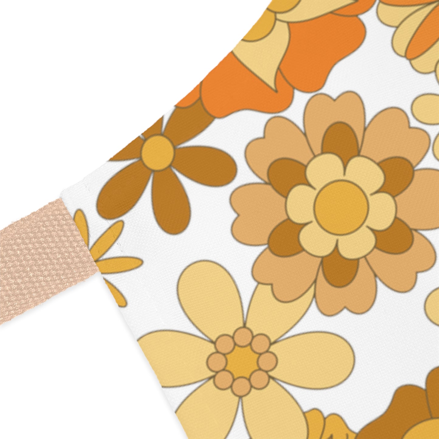 Groovy Retro 70s Vibe Flower Child Apron