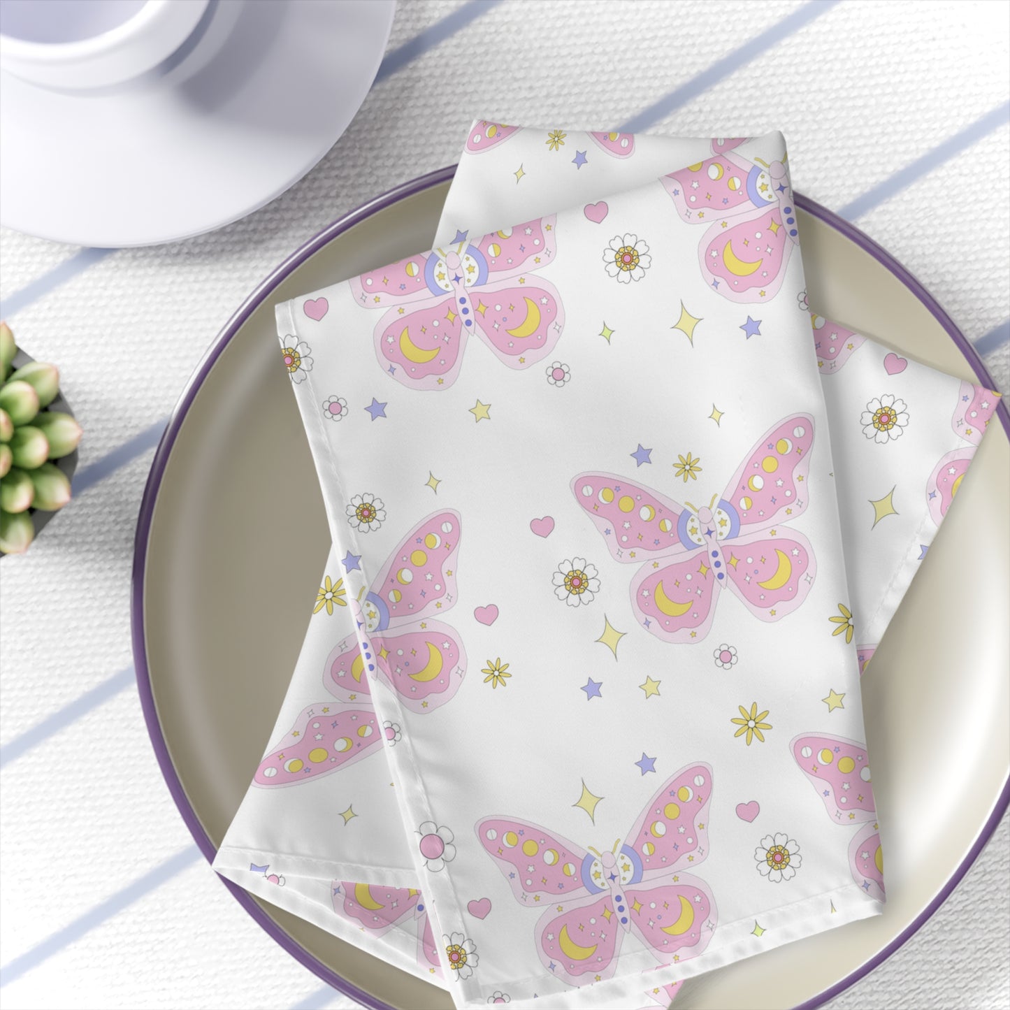 KawaII Pastel Soft Grunge Butterfly Napkins