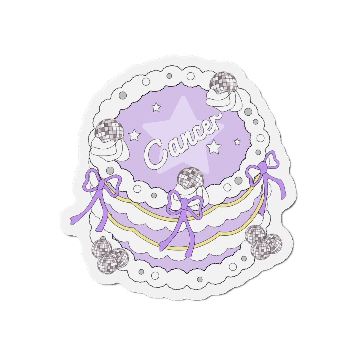 Zodiac Cake Series Cancer Magnets