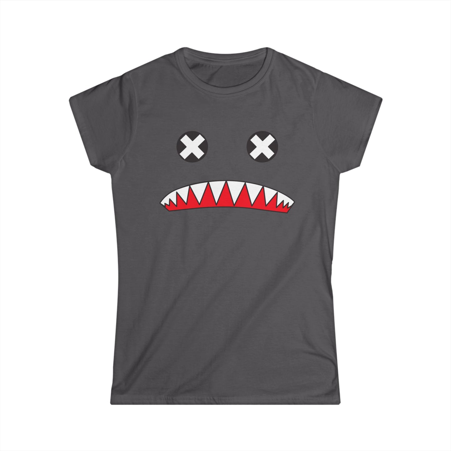 Women's j Monster Face Tee — Cute Spooky Graphic T-Shirt