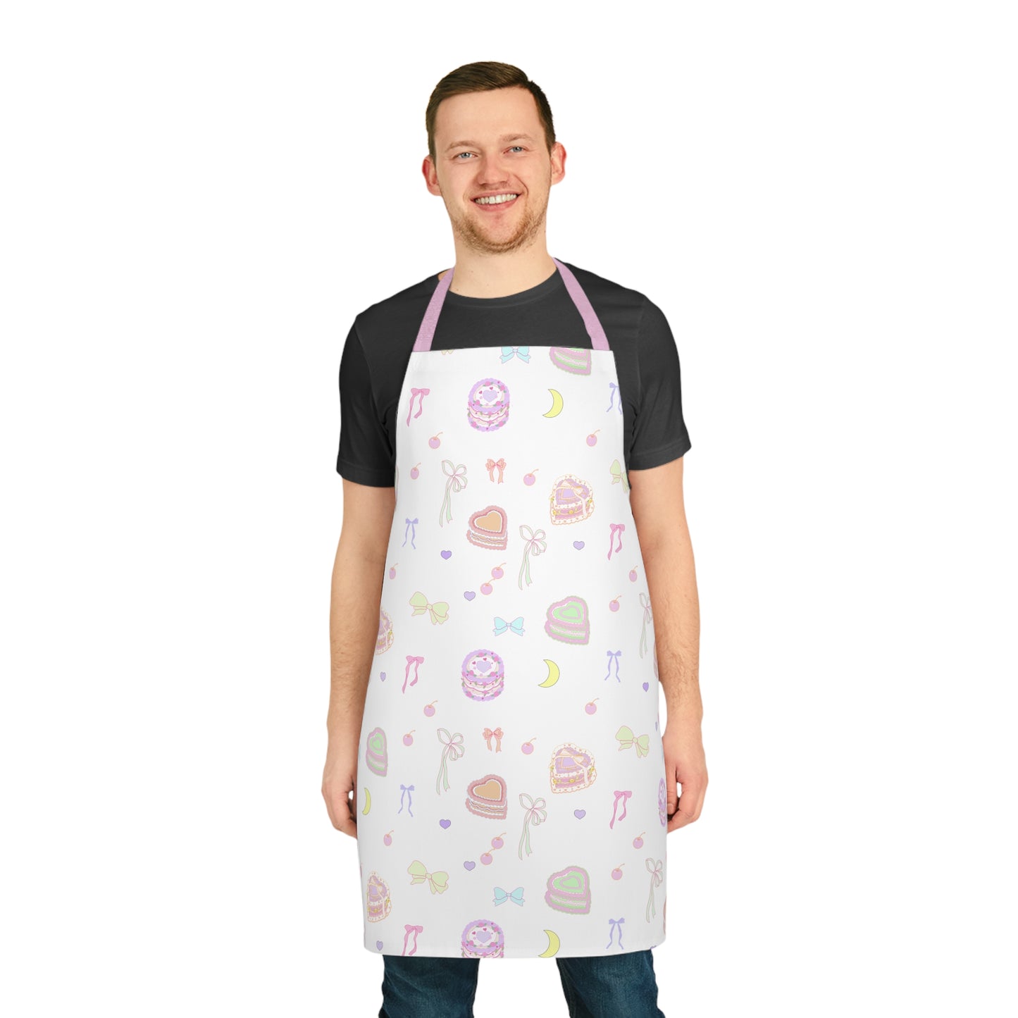 Pink Bow Pastel Cake Coquette Aesthetic Apron