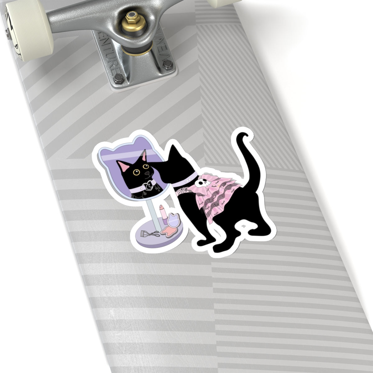 Pastel Goth Kitty Kiss-Cut Stickers