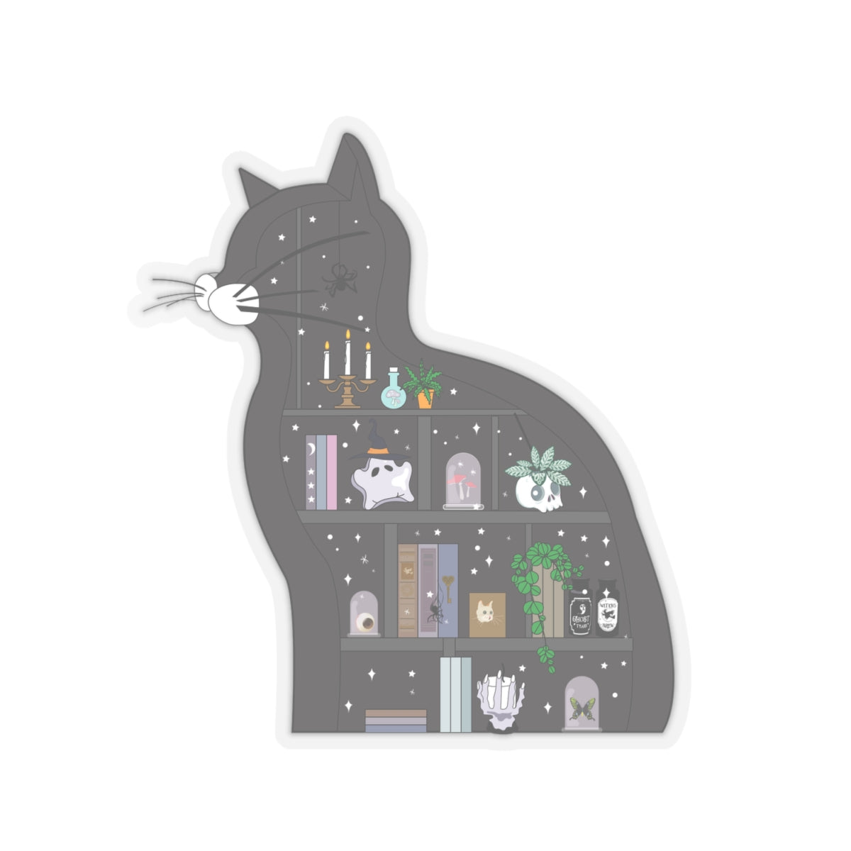 Dreamy Spells and Cat Shelves Kiss-Cut Stickers